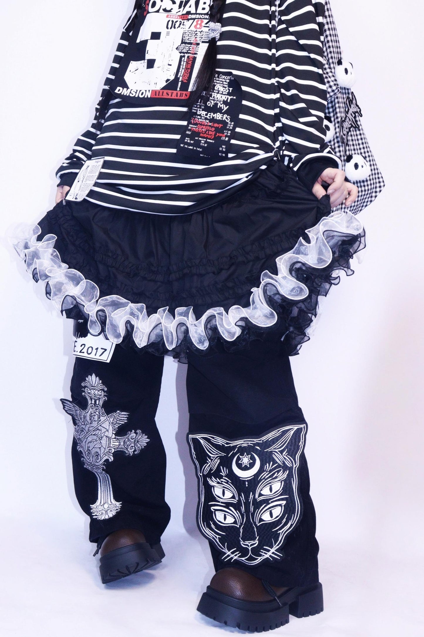 Punk Retro Denim Pants