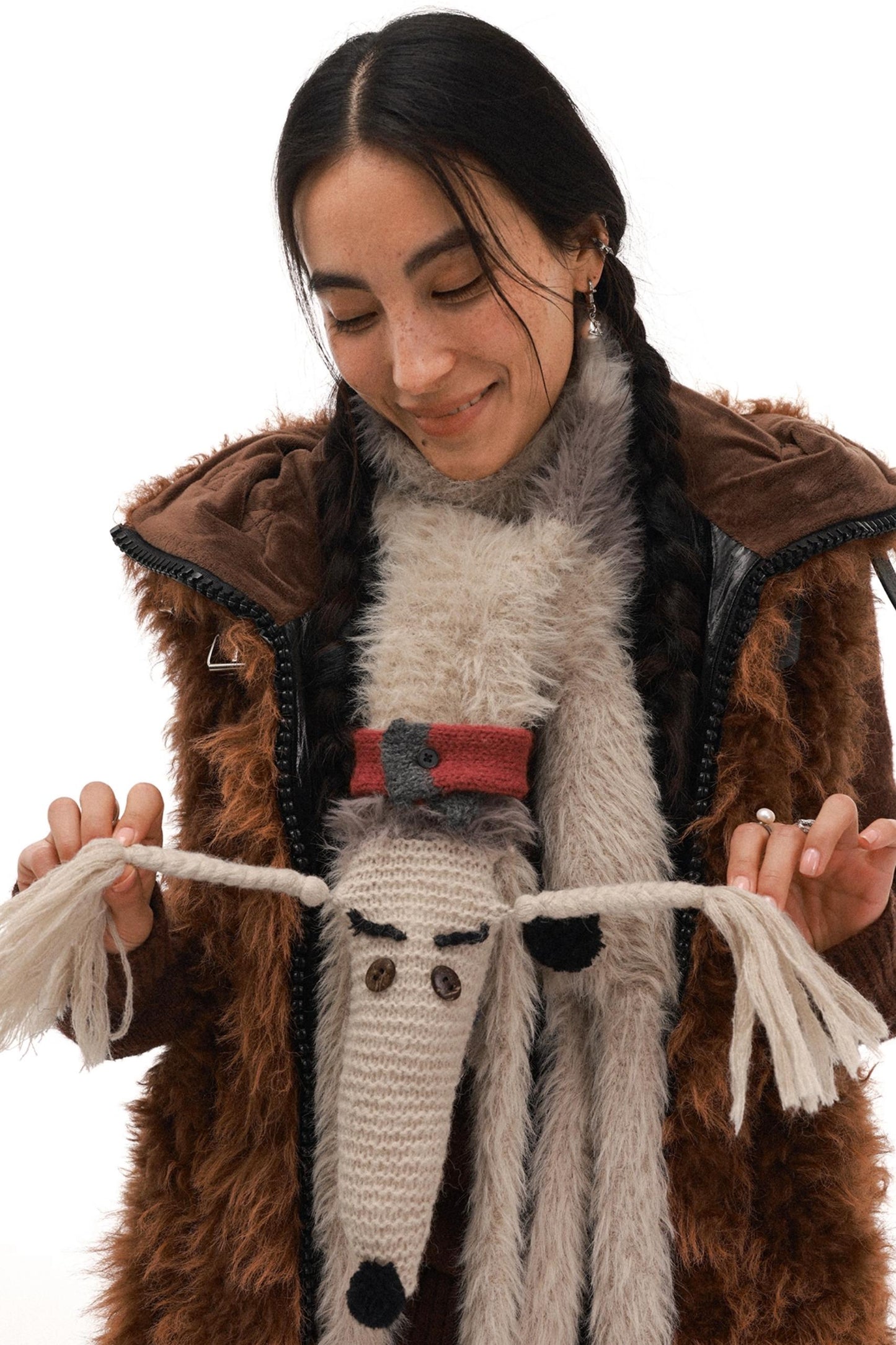 Mohair Wool Puppy Scarf