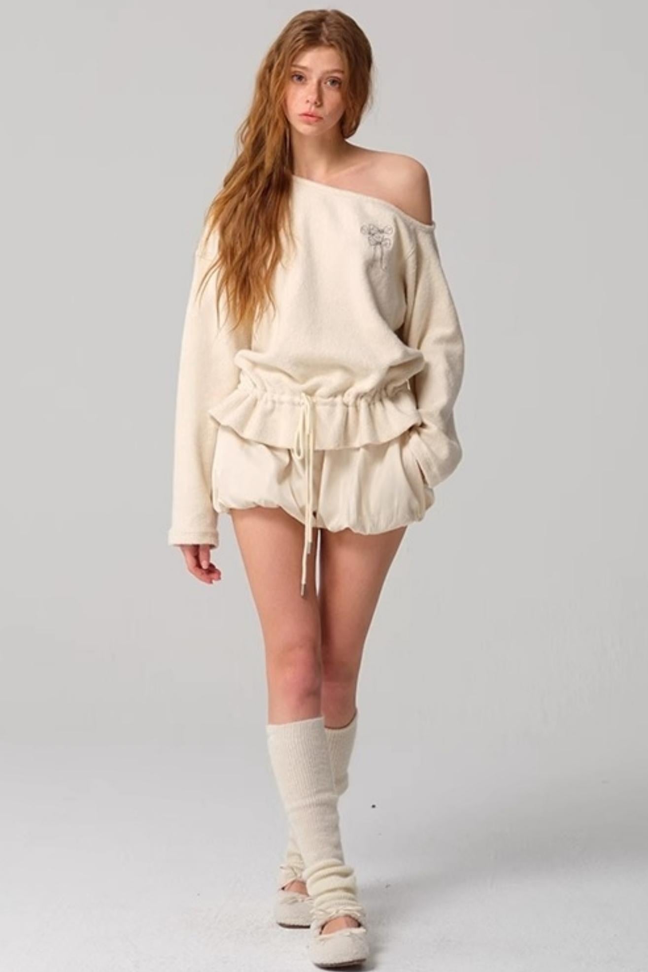 Vintage Two-Tone Tie-Blend Raglan Sweatshirt