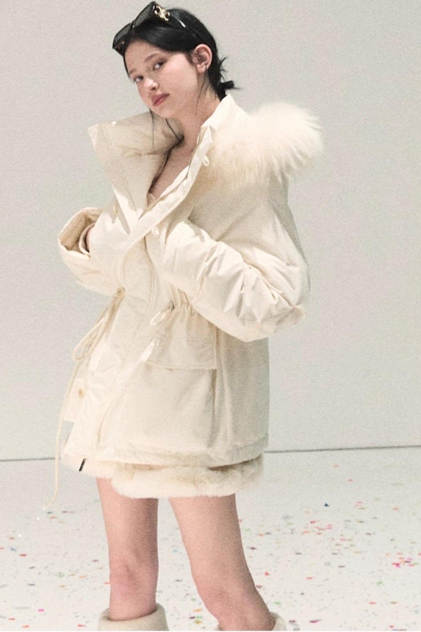 Snowfall Lace Knit Dress