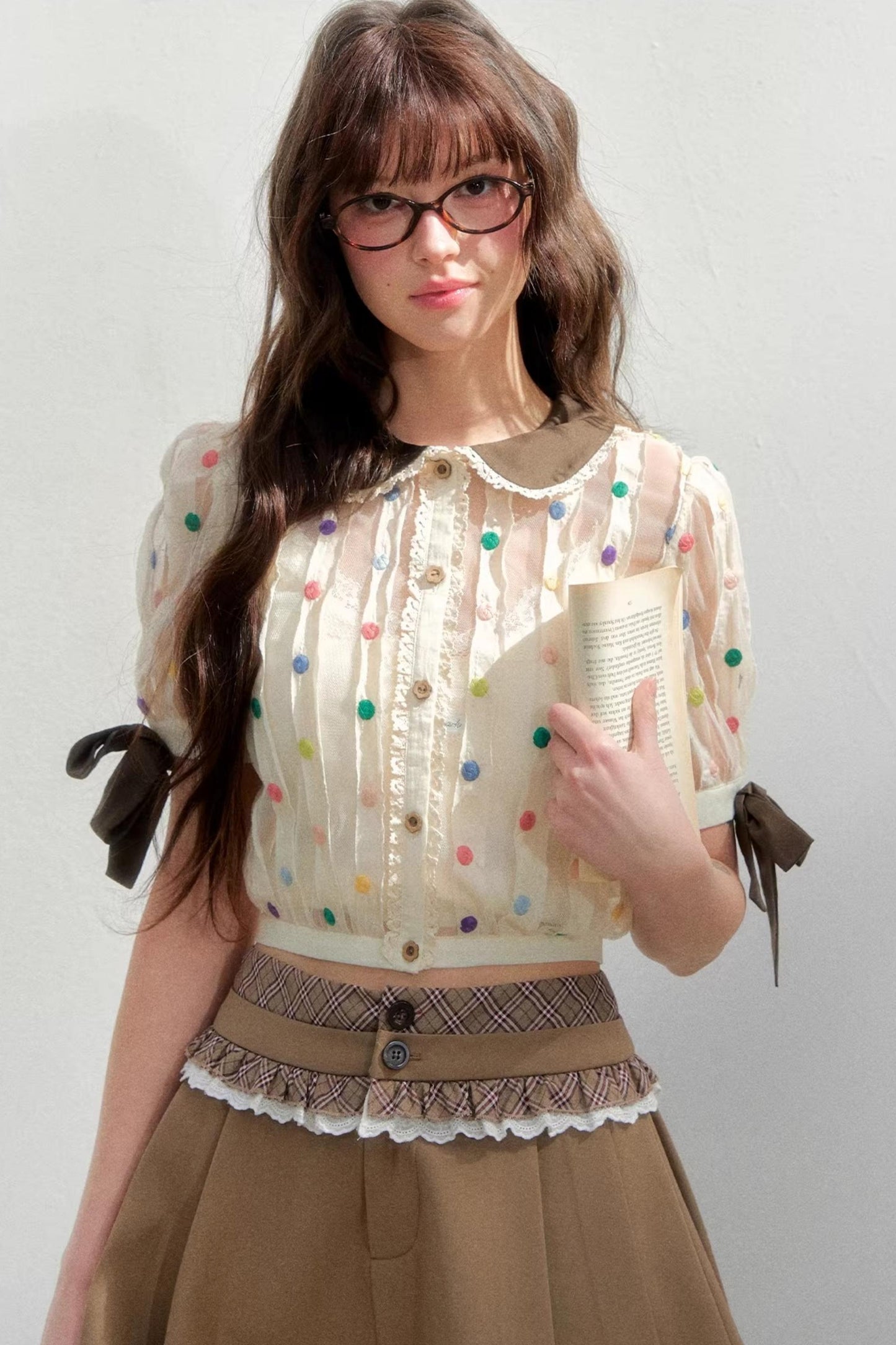 Retro Polka Dot Blouse