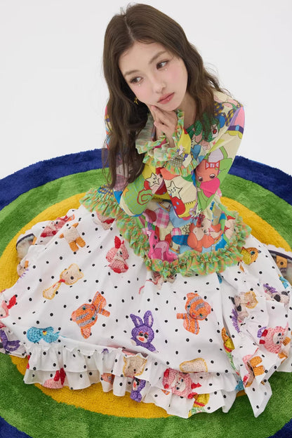 Polka Dot Lace Tutu Skirt