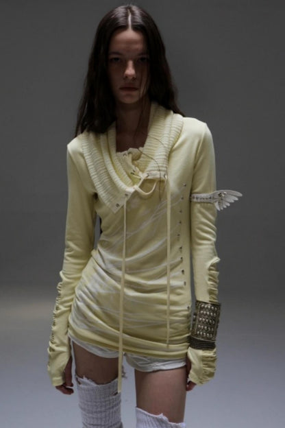 Stacked Collar Knit Top