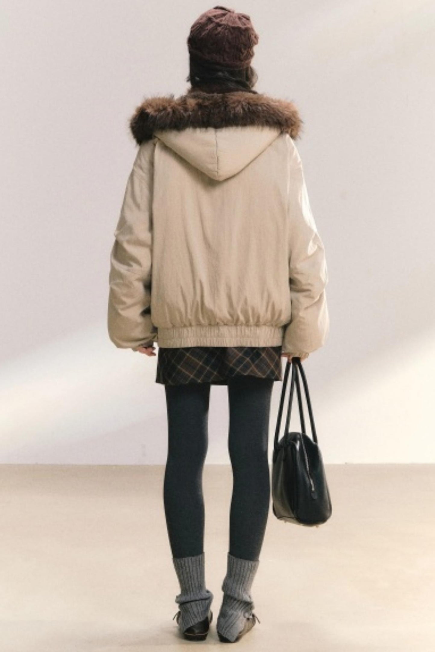 Amber Glaze Hooded Parka Coat