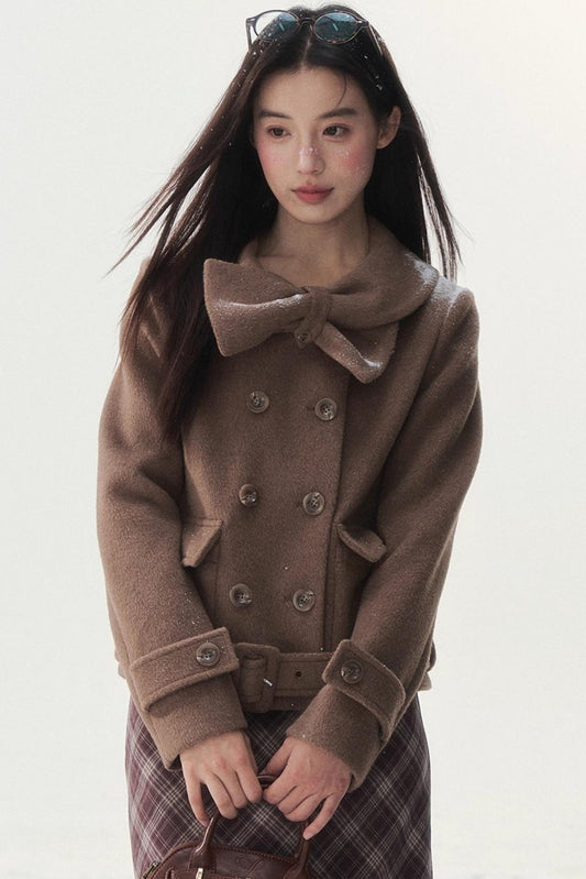 Vintage Double-Breasted Winter Coat