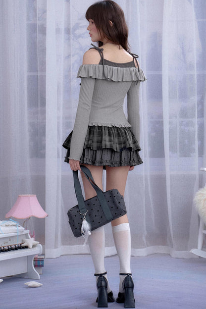 Fighting Spirit One-Shoulder Top