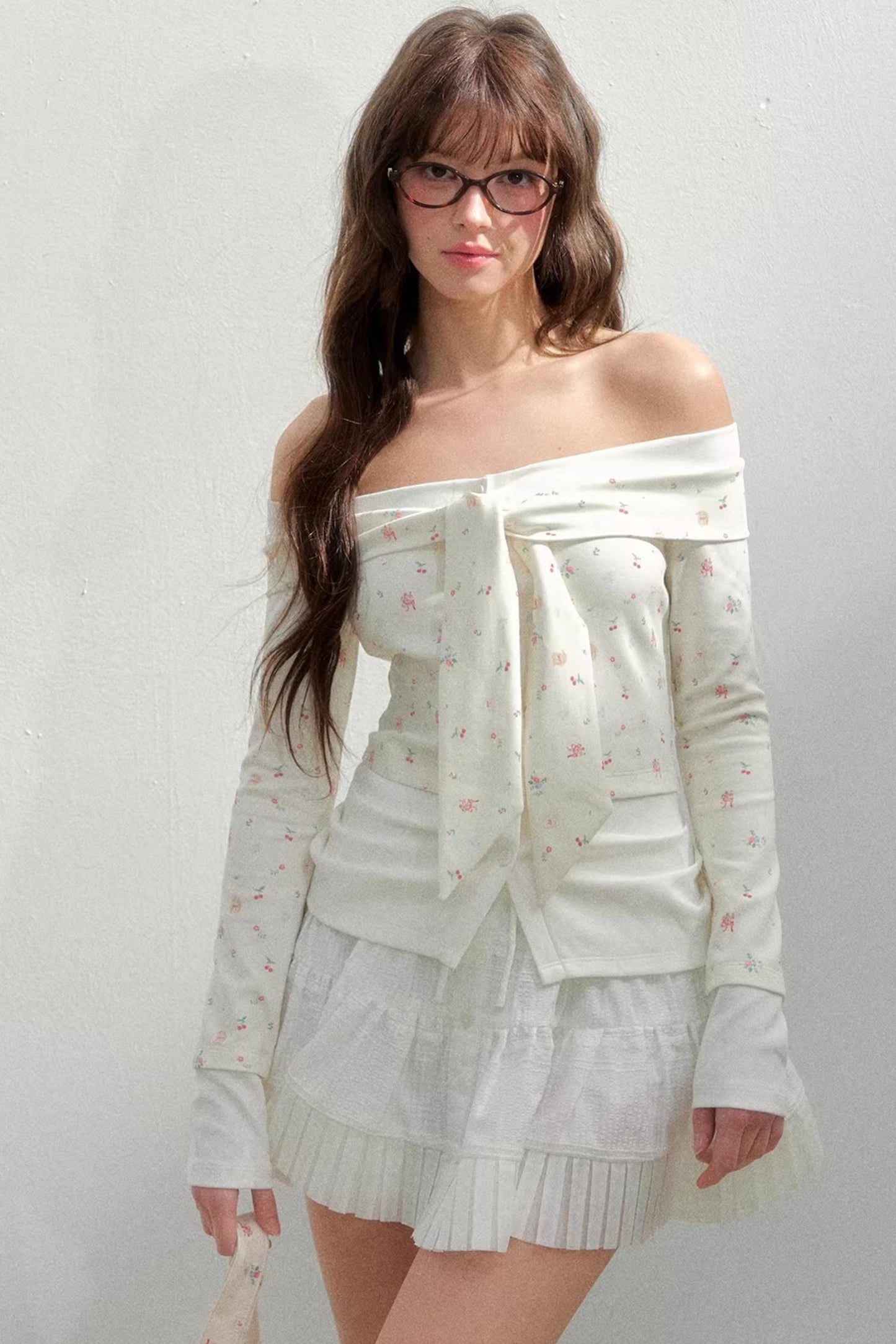 Bright Cherry One-Shoulder Top