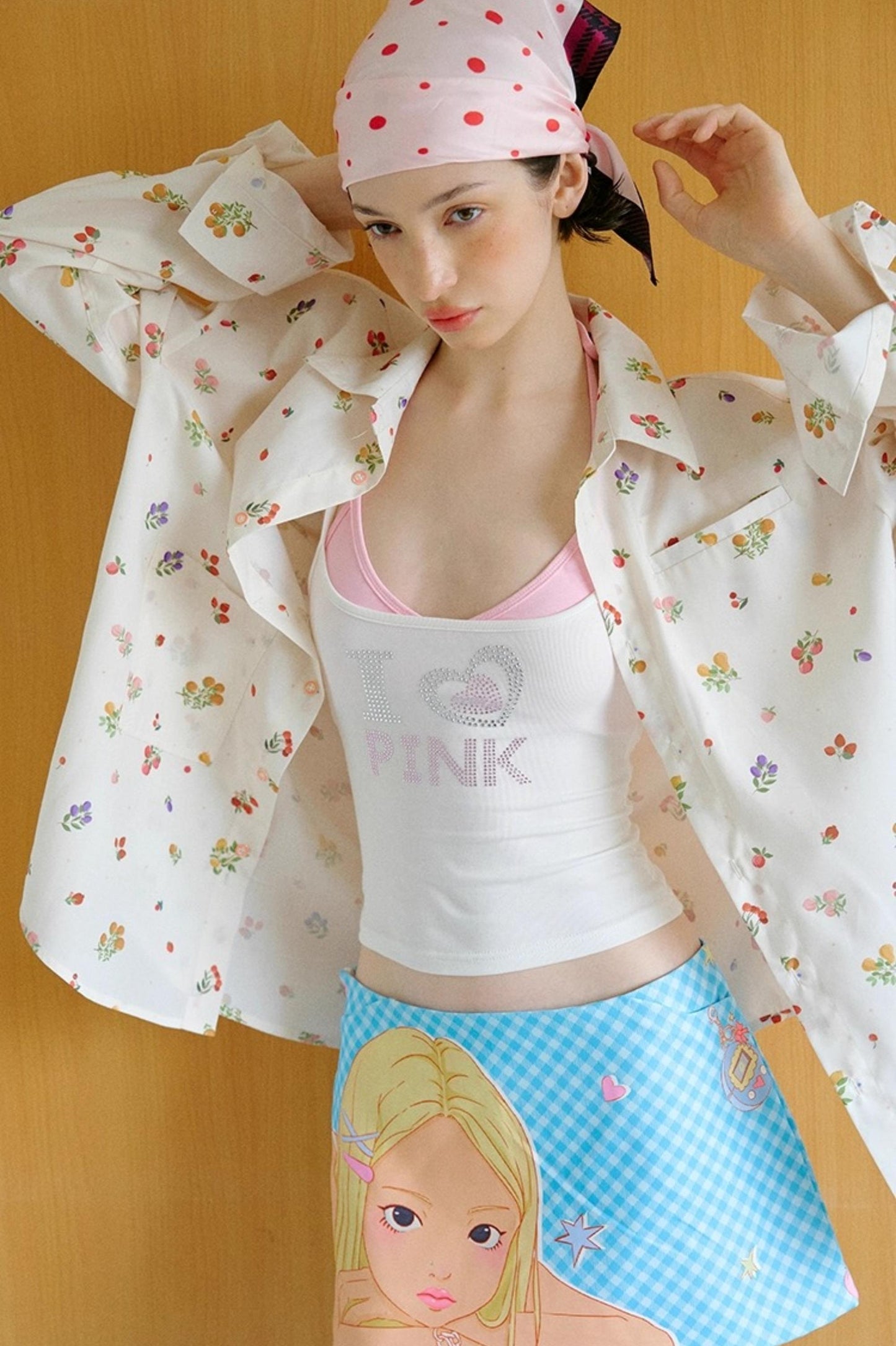 Summer Plaid Print Skirt