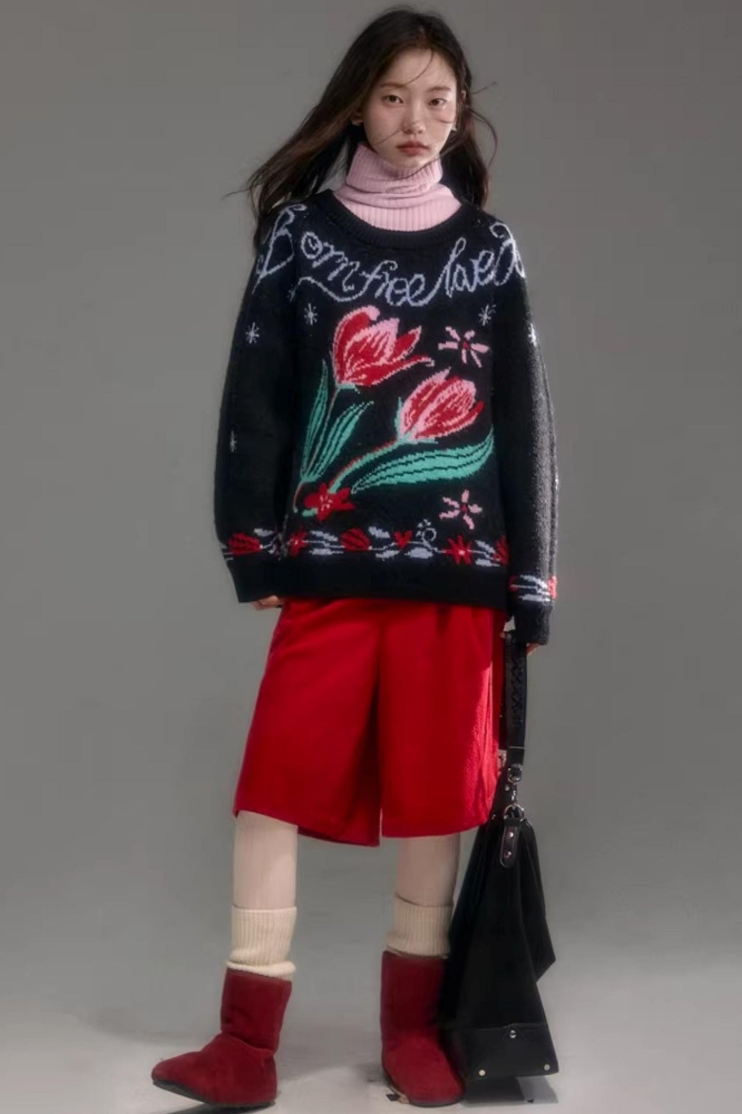 Snowy Night Wool Sweater Set-Up