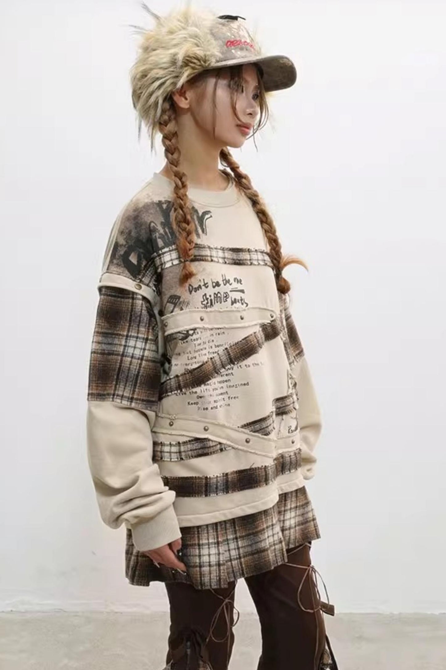 Paradise Wasteland Style Print Sweatshirt