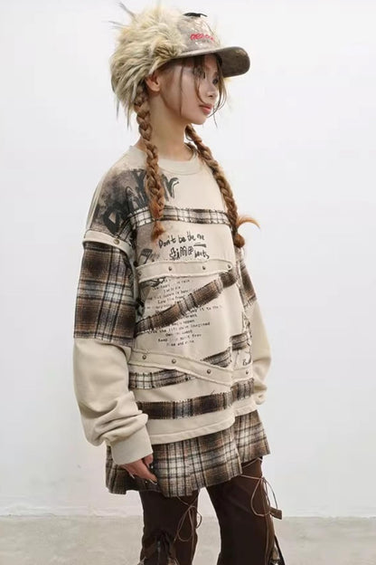 Paradise Wasteland Style Print Sweatshirt