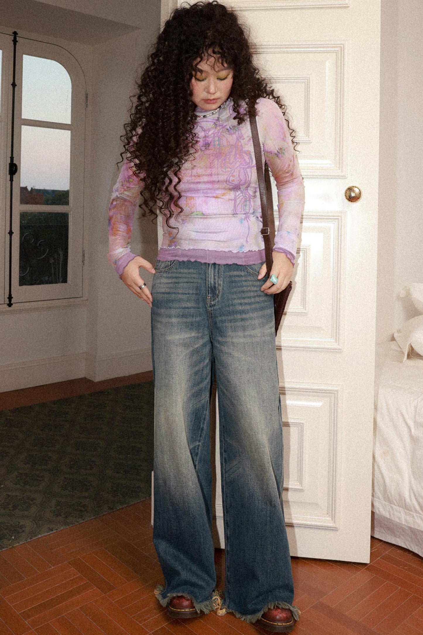 Vintage Whiskered Denim Pants