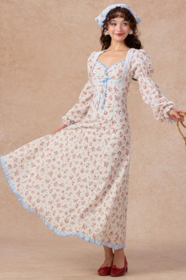 Blue French Pastoral Dress Set-Up