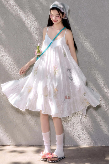 Bohemian Lace Halter Dress