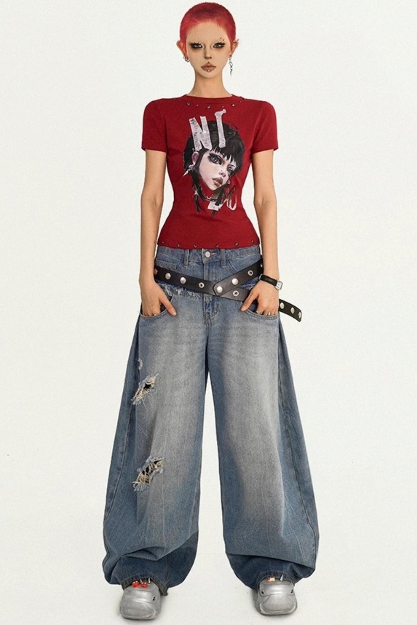 Punk Shoulder T-Shirt