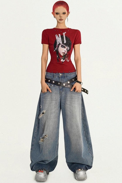 Punk Shoulder T-Shirt