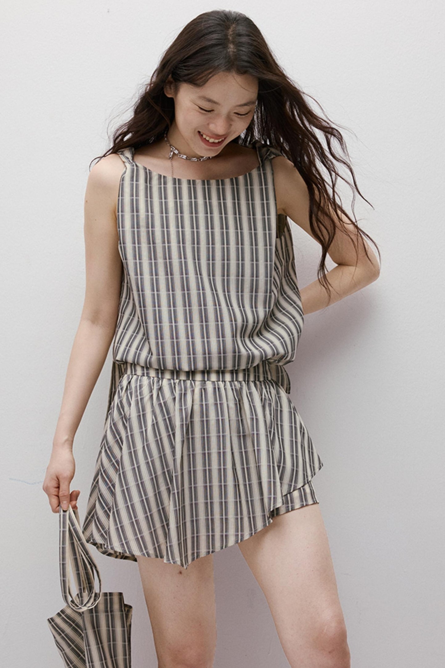 Artistic Stripe Holiday Skirt