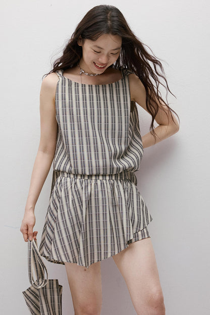 Artistic Stripe Holiday Skirt