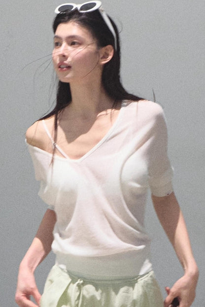 Distant Tenderness Knit Camisole Set