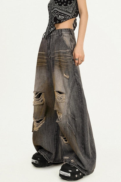 Cool American Punk Loose Jeans