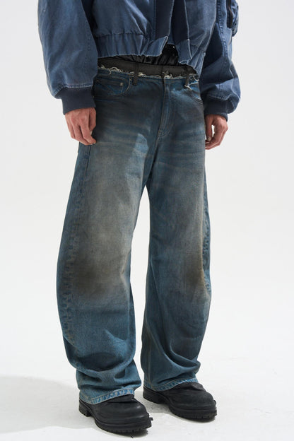Scimitar Denim Trousers