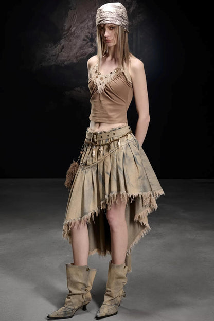 Nomadic Fringe Beaded Top