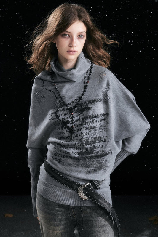 Asymmetrical Graffiti Top