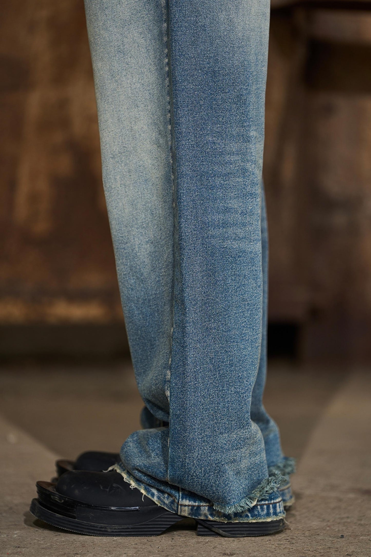 Vintage Destroyed Denim Trousers