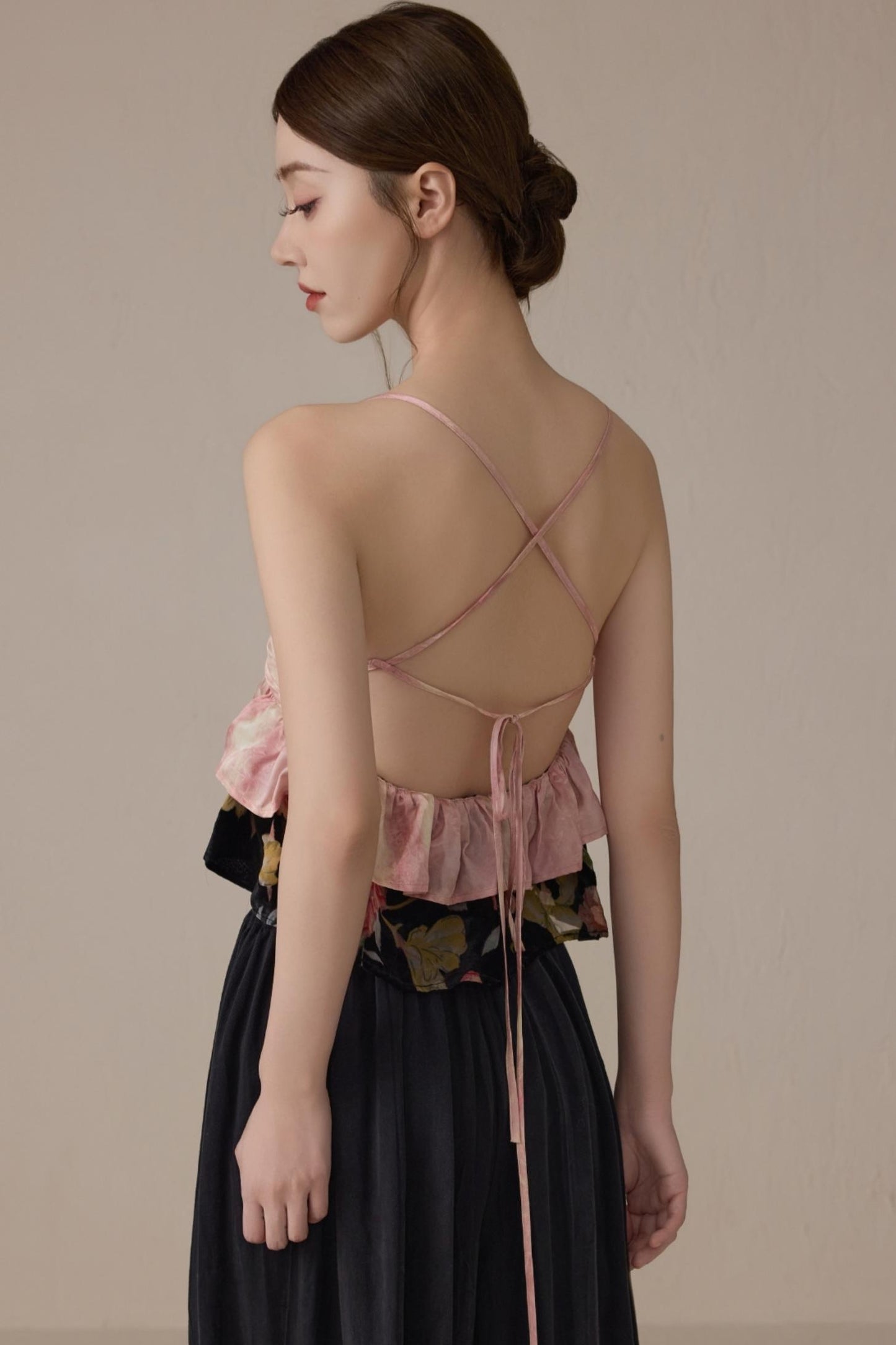 Romantic Pink V-Neck Camisole