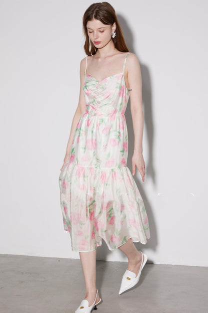 Luxe Copper Halter Dress