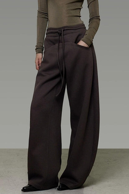 Smooth Drape Wide-Leg Pants