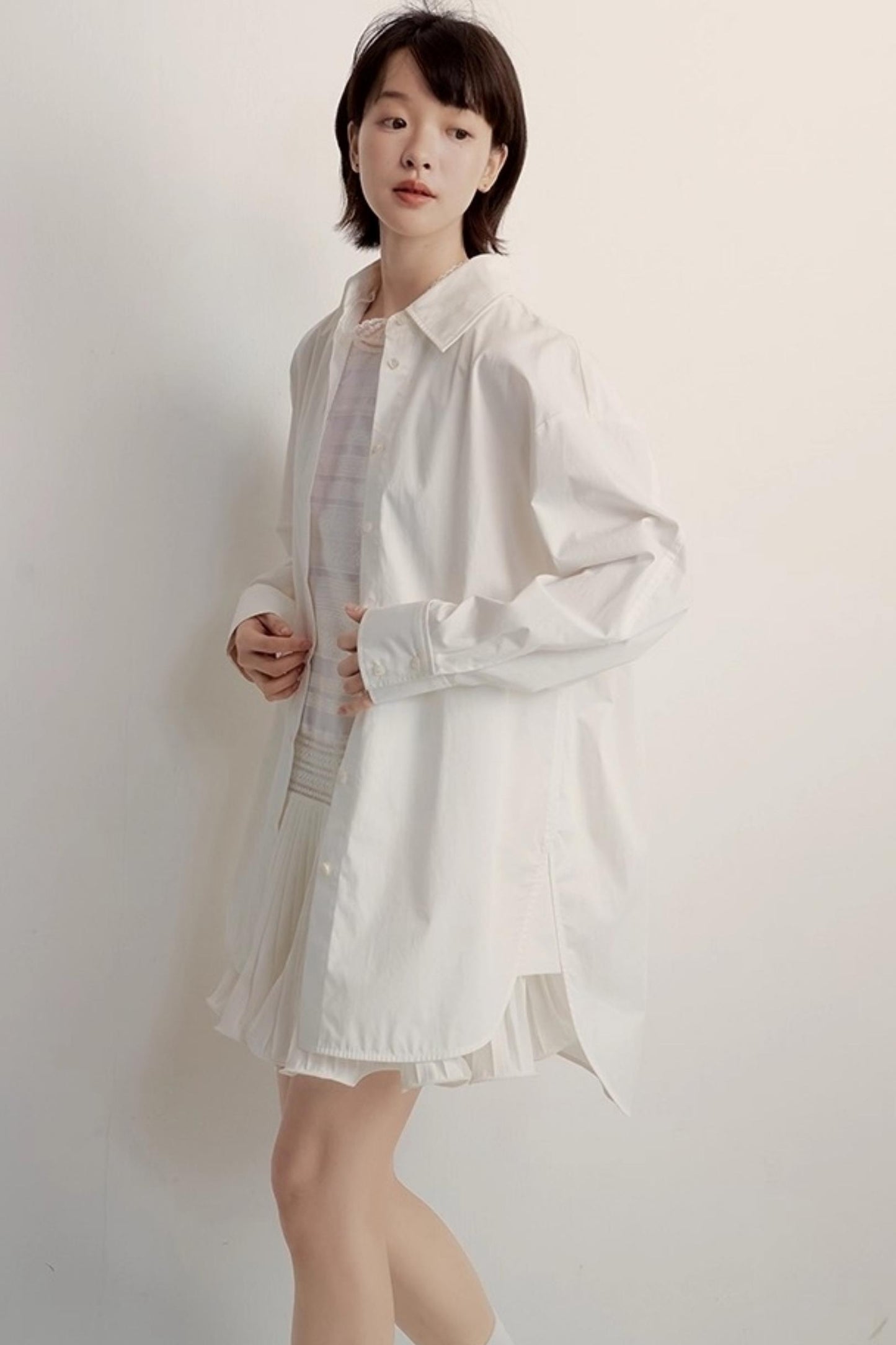 White Boyfriend Shirt