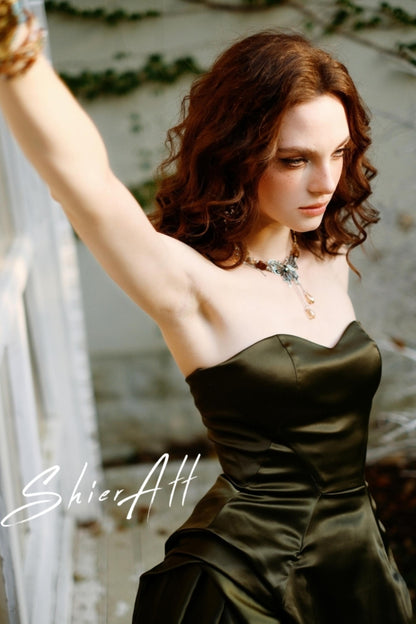 Wanderlust Satin Fit & Flare Dress