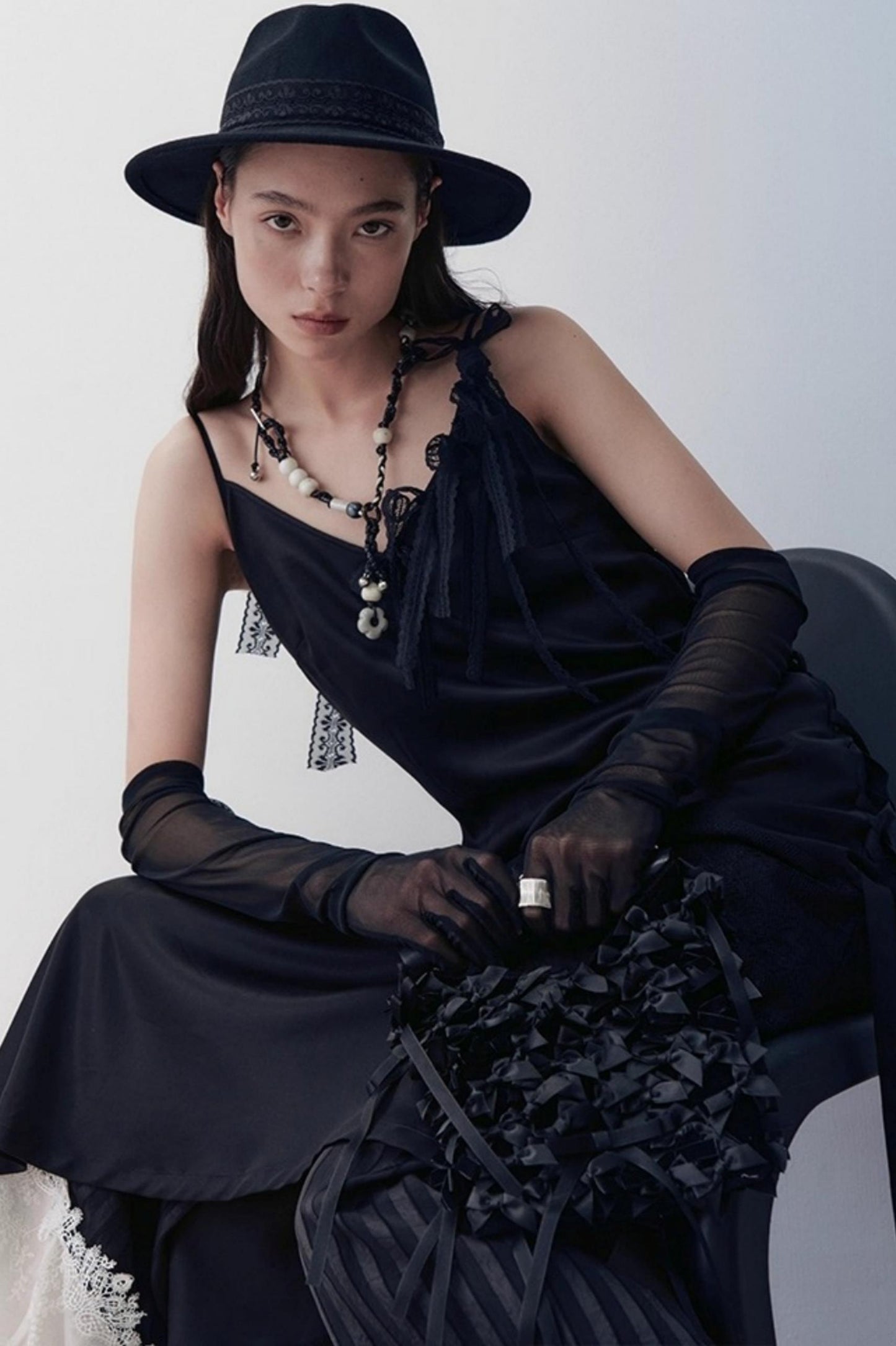 Unique Heart Beaded Glass Necklace