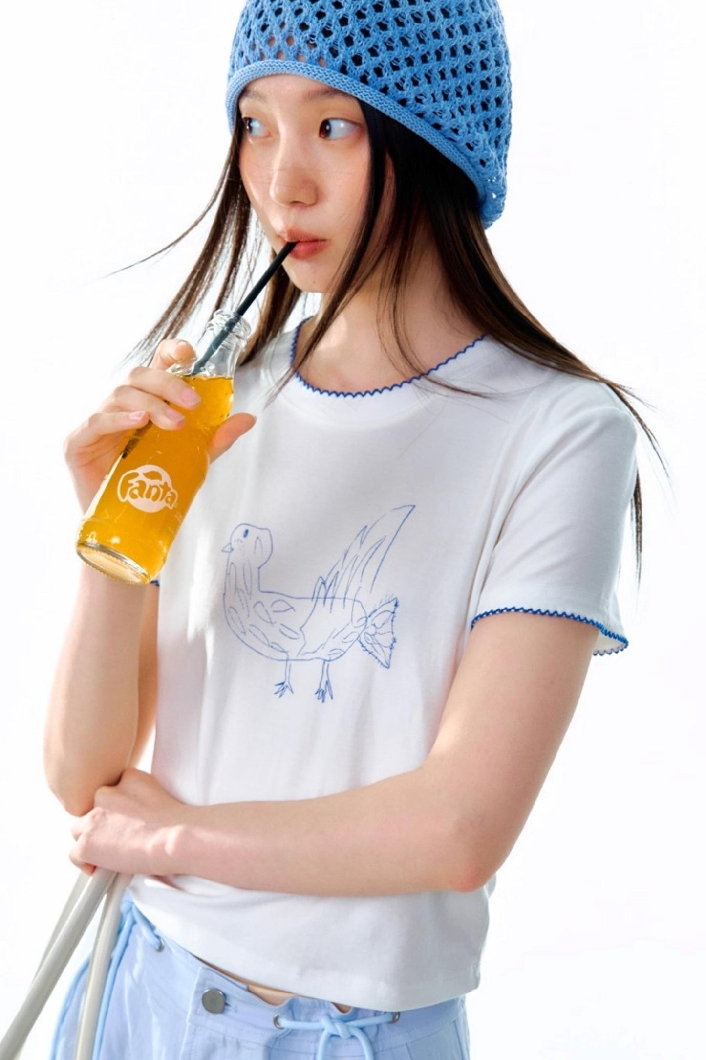 Tencel Parent-Child Short-Sleeved T-Shirt