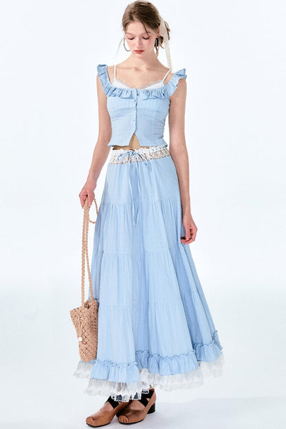 Lace Bustier Ensemble Set-Up