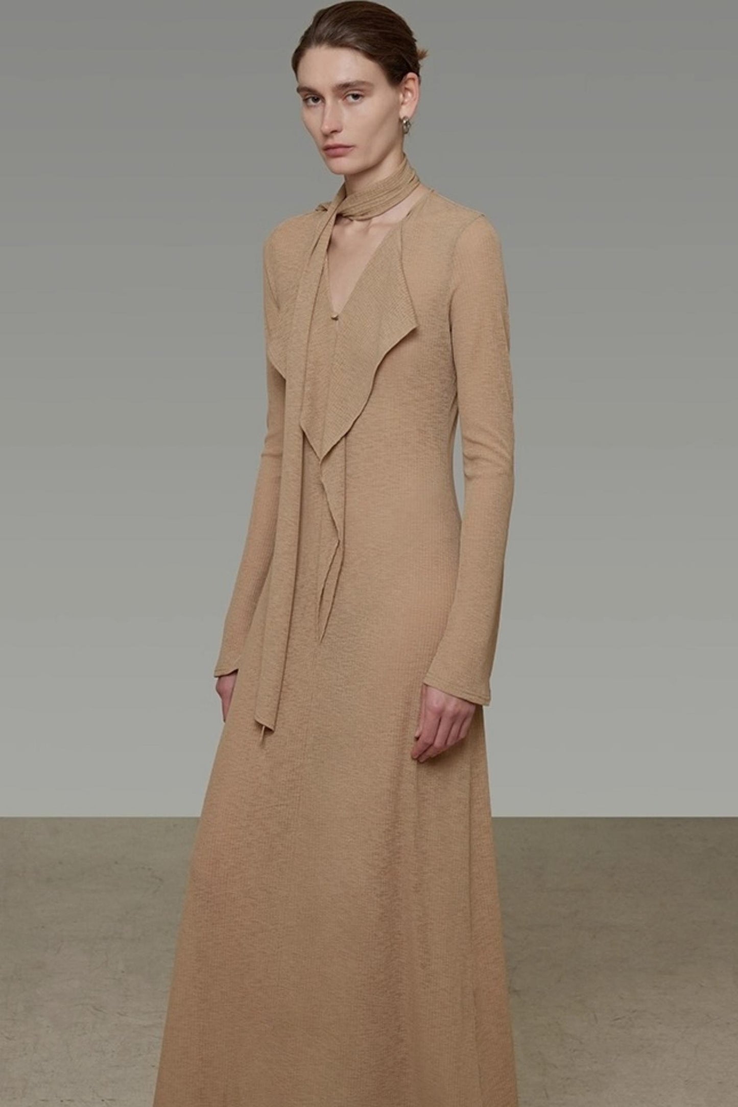 Streamer V-Neck Dress