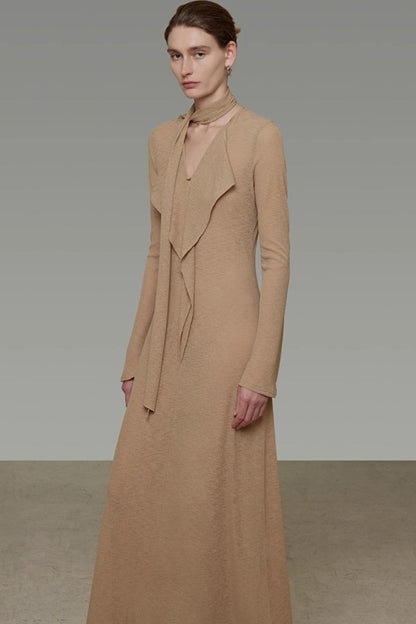 Streamer V-Neck Dress