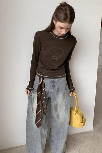 Stardust Color Distress Denim Pants