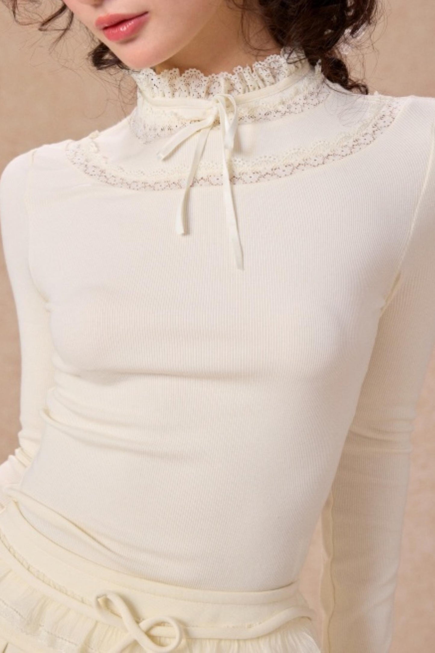 Moonlight Lace Knit Top Set-Up