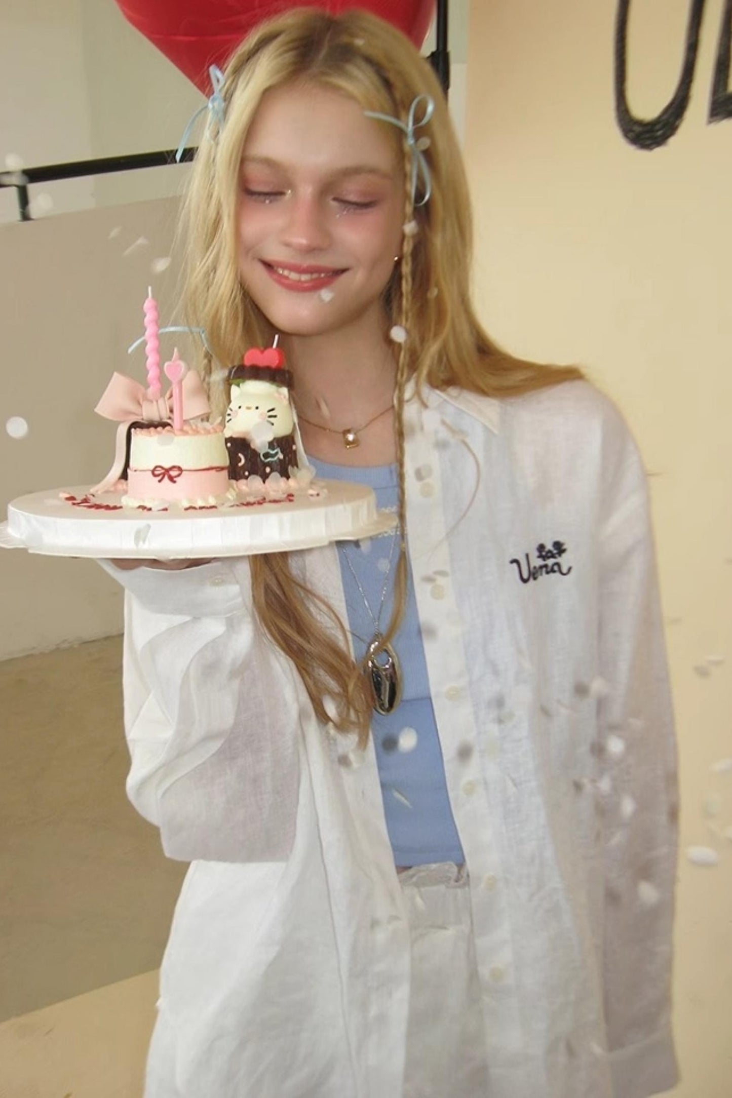 Lace Ensemble Shirt And Shorts Set-Up