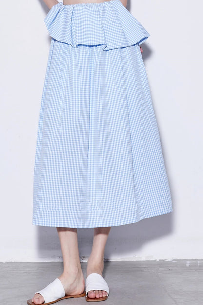 Summer Checkered Skirt