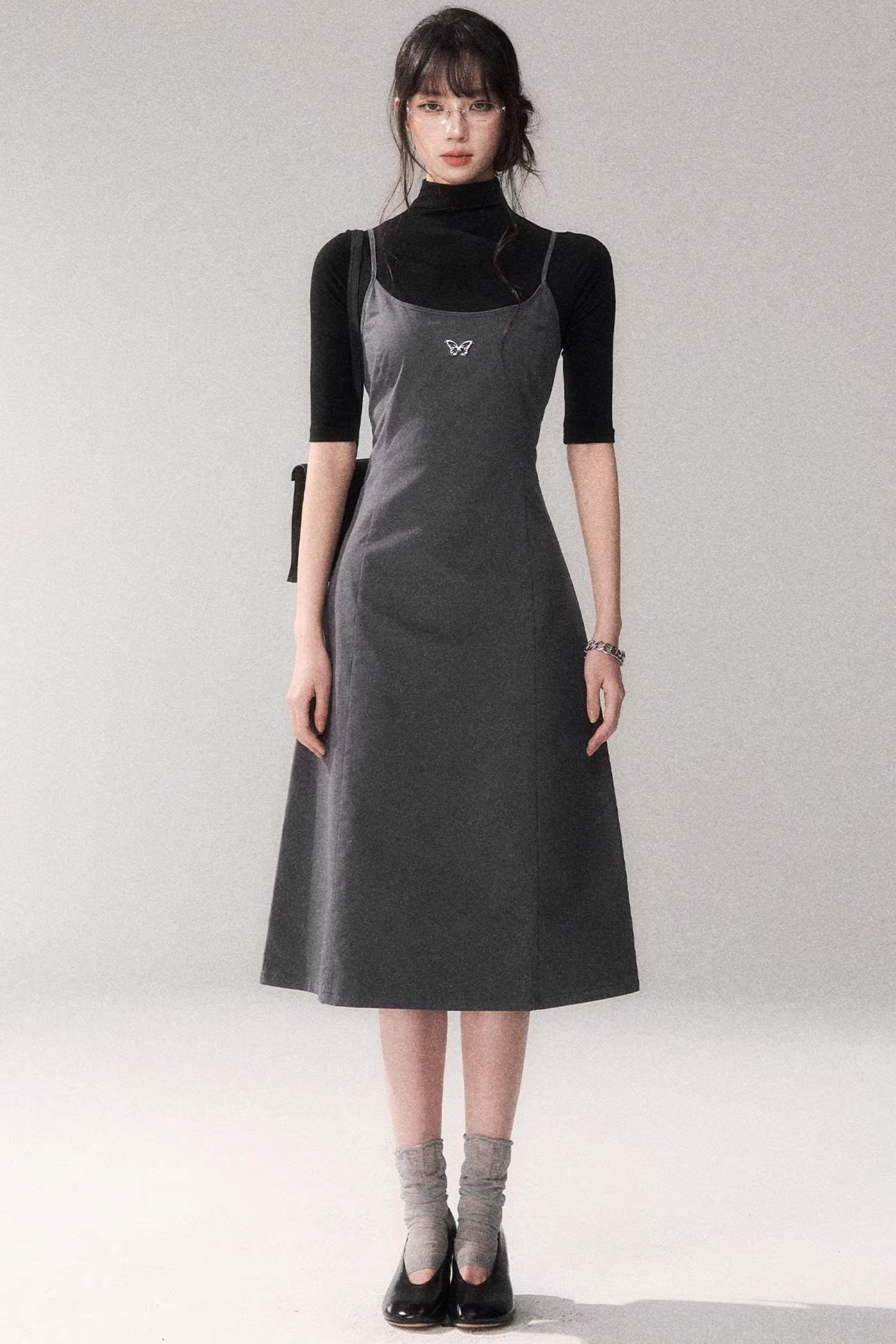 Retro Pure Cotton A-Line Dress