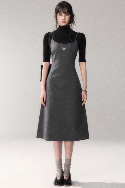 Retro Pure Cotton A-Line Dress