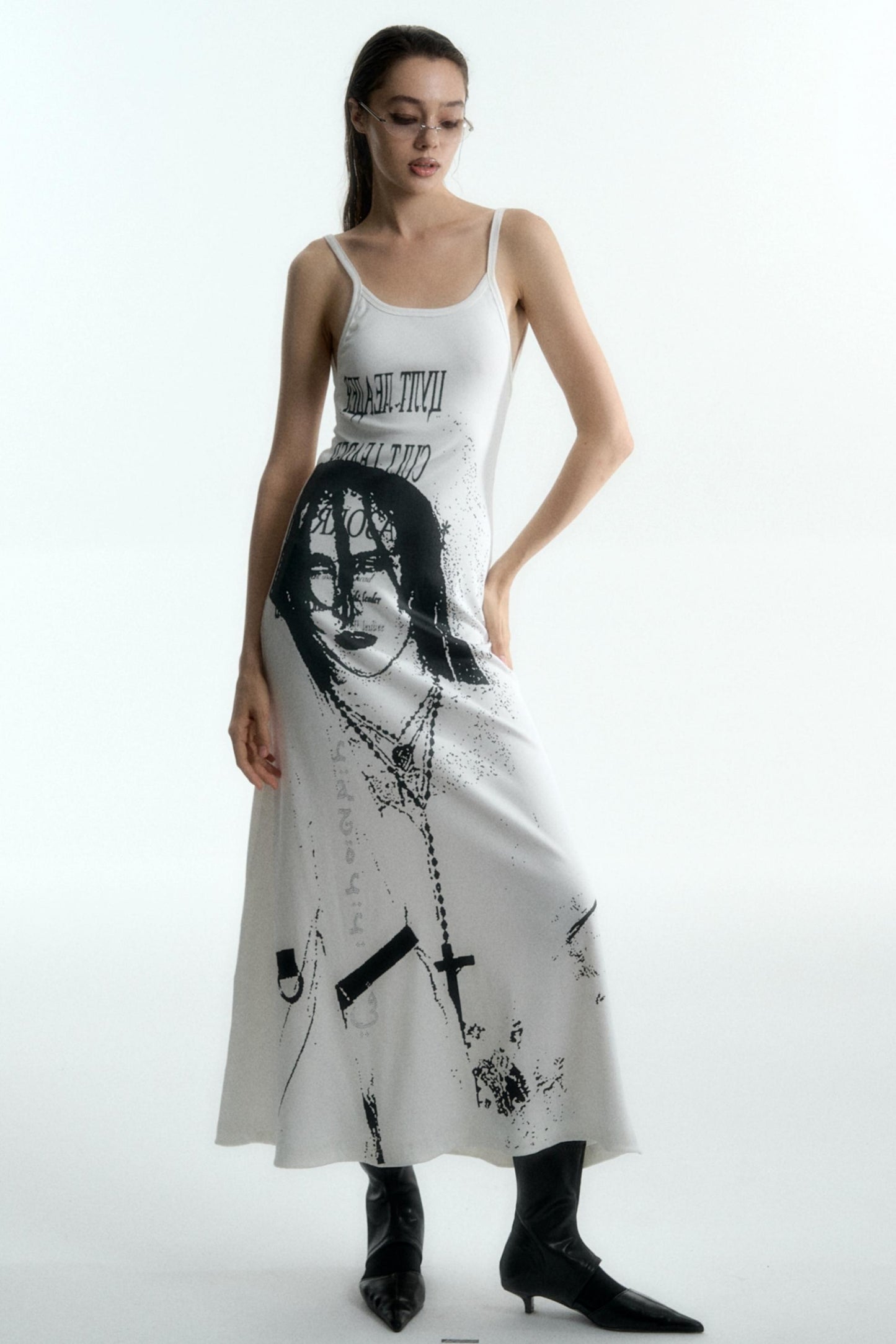 Spicy Halter Rhinestone Maxi Dress