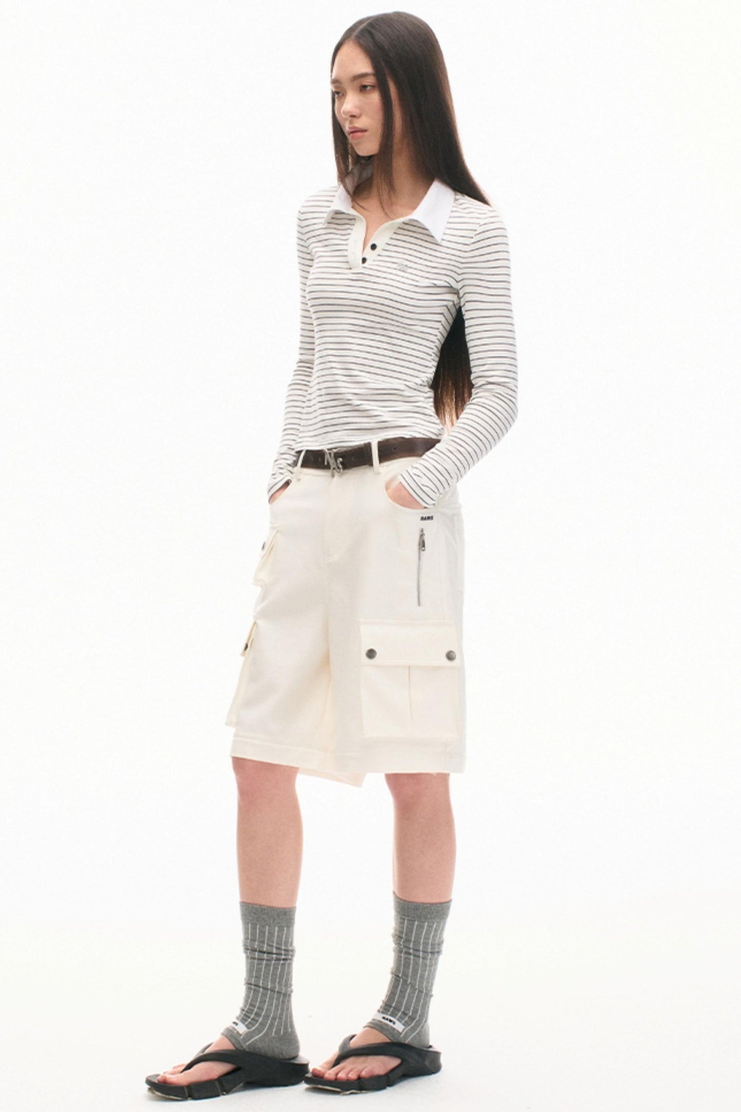 Classic Stripe Polo Top