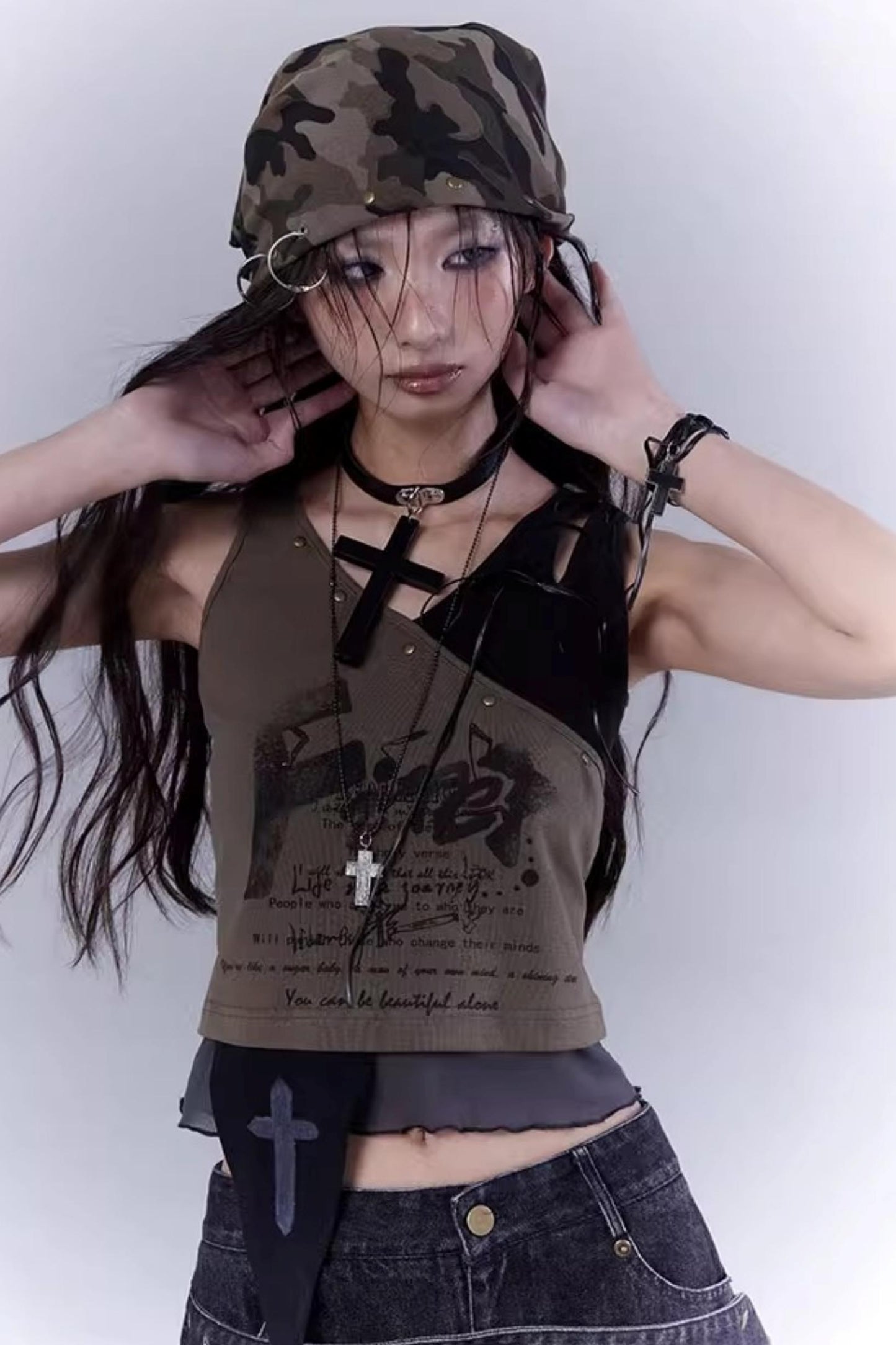 Riveted Camouflage Workwear Hat Scarf