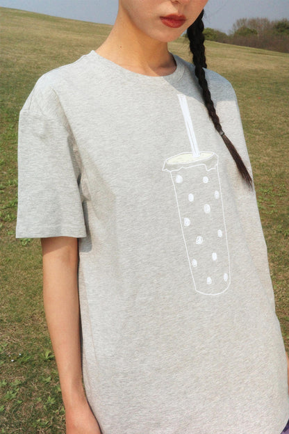 Gray Pearl Milk Tea T-Shirt