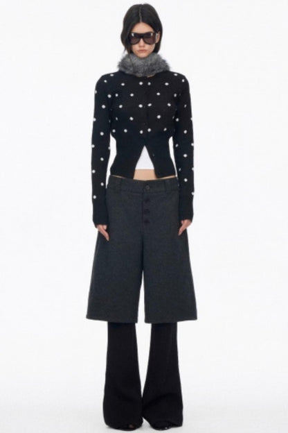 Vintage Polka Dot Slimming Cardigan