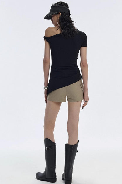 Bevelled Studded T-Shirt